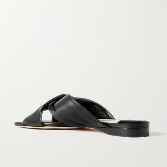 NEW JIMMY CHOO NARISA KNOTTED LEATHER SANDALS - Picture 2 of 10